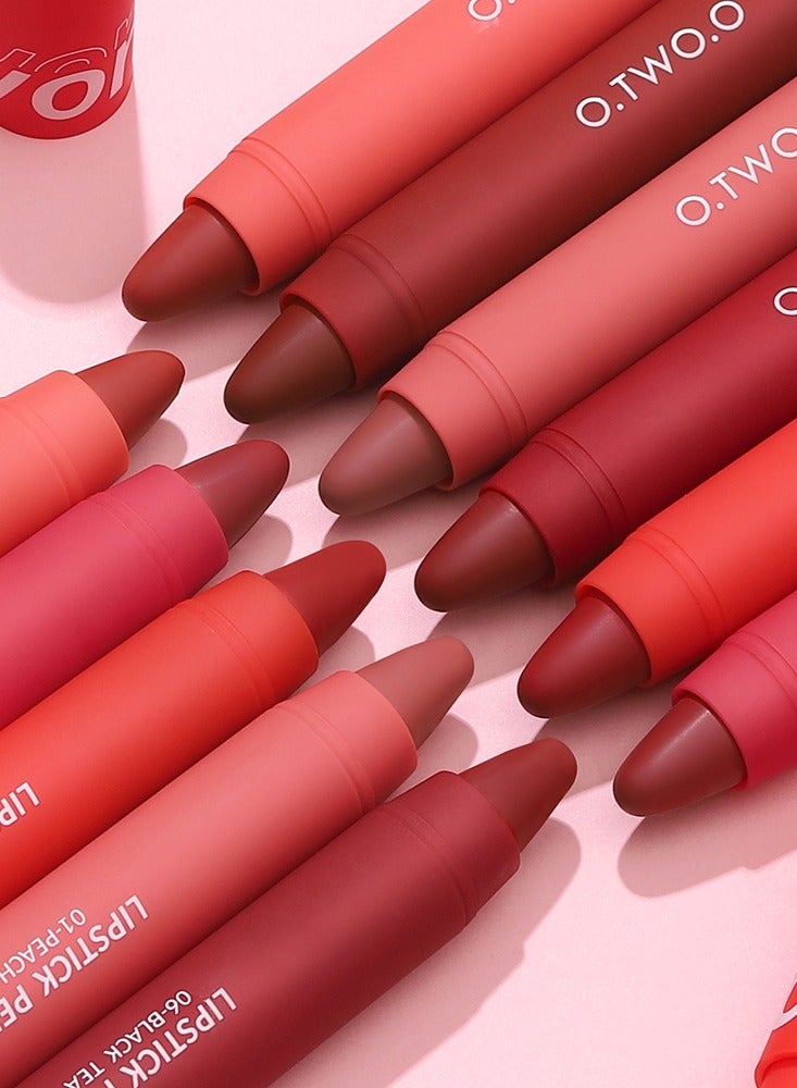 OTWOO O.TWO.O Creamy Matte Crayon Lipstick – Smooth, Long-Lasting Matte Finish NO.1 - Image 2