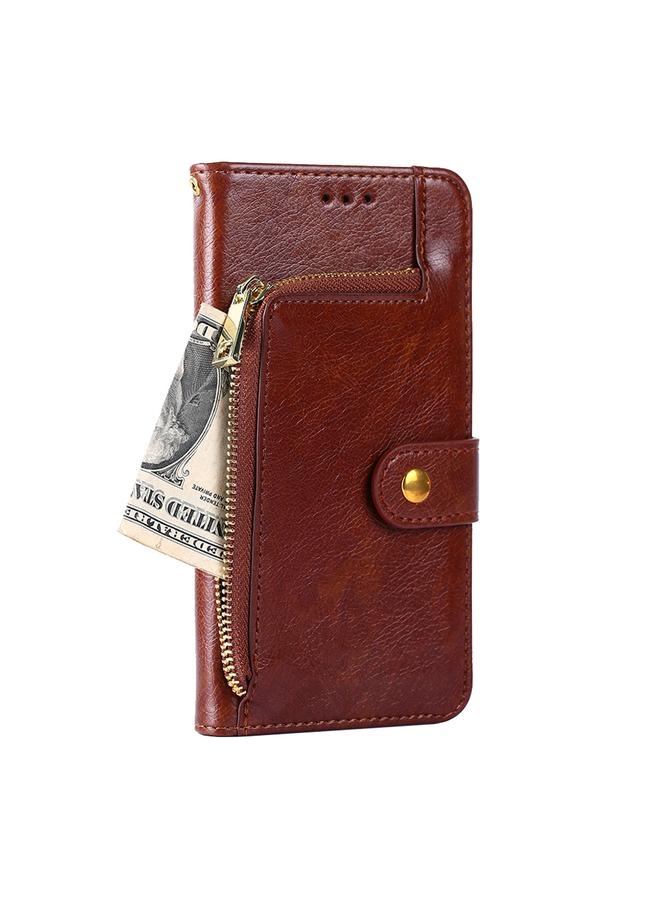 S-TOP Case For Samsung Galaxy Xcover 5 Zipper Bag PU + TPU Horizontal Flip Leather Case with Holder & Card Slot & Wallet & Lanyard - Image 2