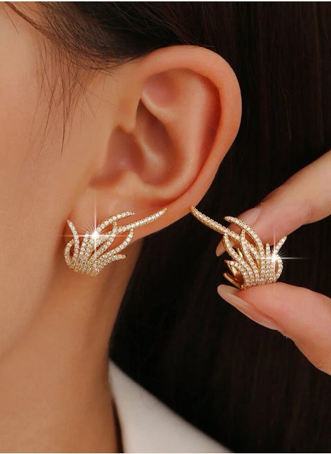 18k Gold Plated Stainless Steel Earring For Women