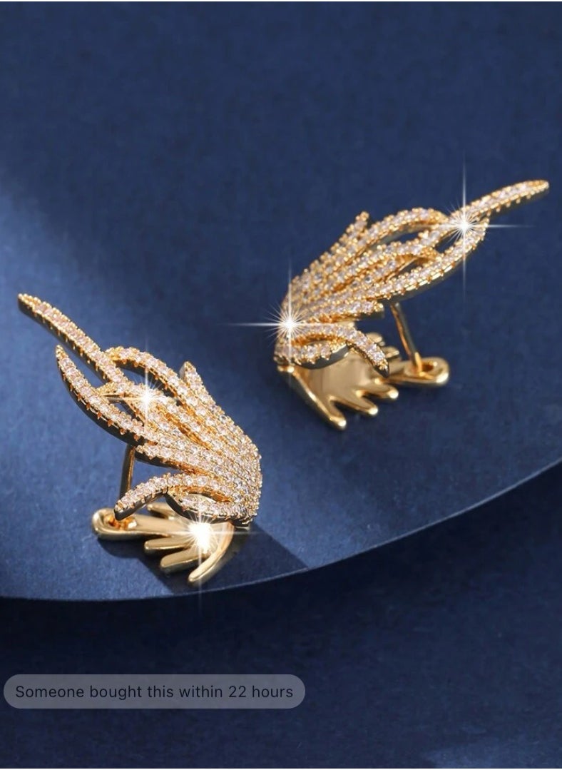 JewelryPalace - 18k Gold Plated Stainless Steel Earring For Women - Image 1