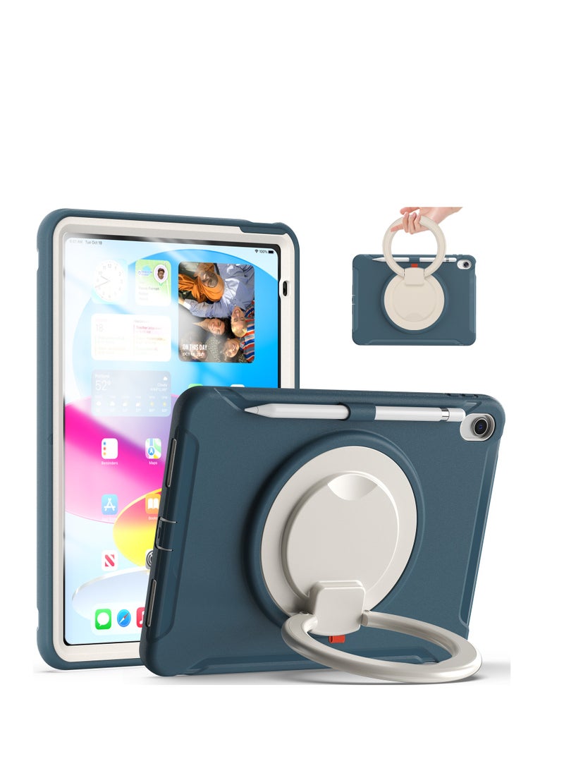 GULFLINK Rugged Heavy Duty Protective Case with Rotating Stand for ipad 10th 10.9 inch 2022（A2757/A2777）Cornflower blue  - Image 1