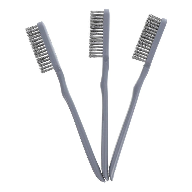 3pcs Stainless Steel Wire Brush with Long Handle Heavy Duty Wire Cleaning Brush for Rust Removal Welding Slag and Metal Surface Cleaning for Maintenance - Image 1