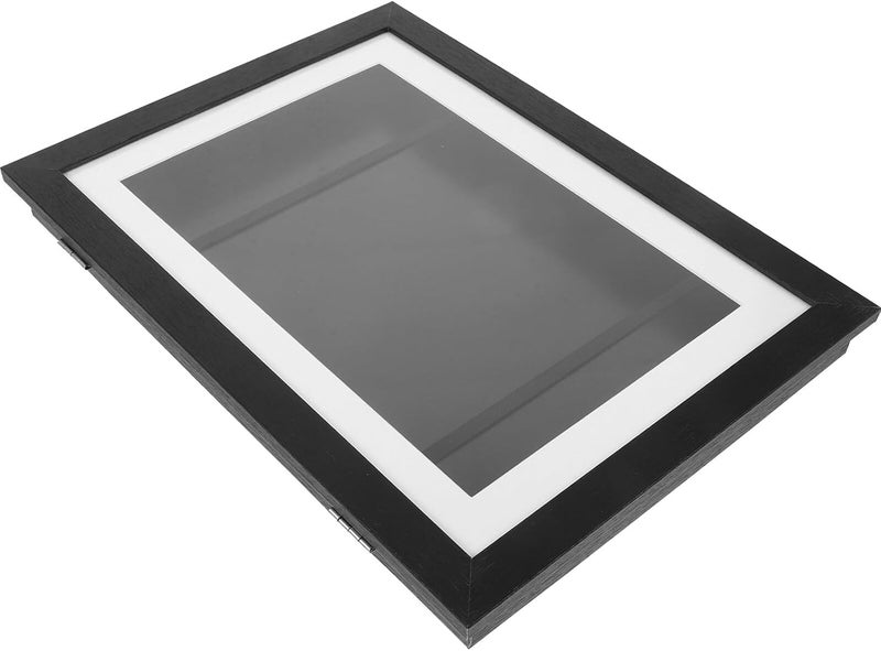 Art Frame A4 Oil Painting Display Box Wall-mounted Black Photo Picture Frame for ’s Artwork and DIY Painting Showcase - Image 1