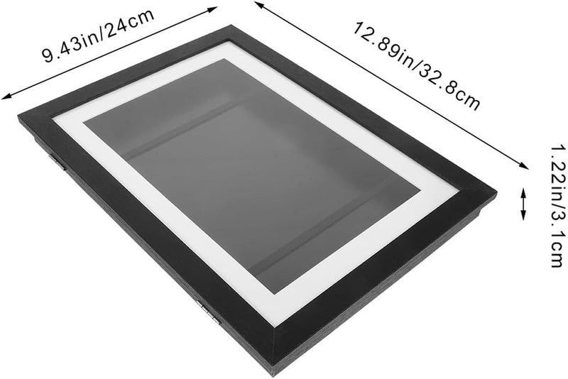 Art Frame A4 Oil Painting Display Box Wall-mounted Black Photo Picture Frame for ’s Artwork and DIY Painting Showcase - Image 2