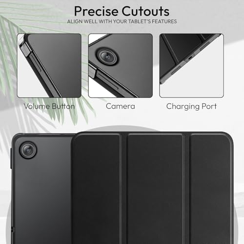 Robustrion Cover for OnePlus Pad Go 2 12.1 inch Cover Case, Trifold Cover Case for OnePlus Go 2 Tablet Cover with Transparent Back [Auto Sleep Wake Support] - Black - Image 5