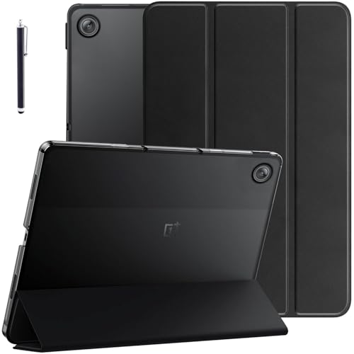 Robustrion Cover for OnePlus Pad Go 2 12.1 inch Cover Case, Trifold Cover Case for OnePlus Go 2 Tablet Cover with Transparent Back [Auto Sleep Wake Support] - Black - Image 1