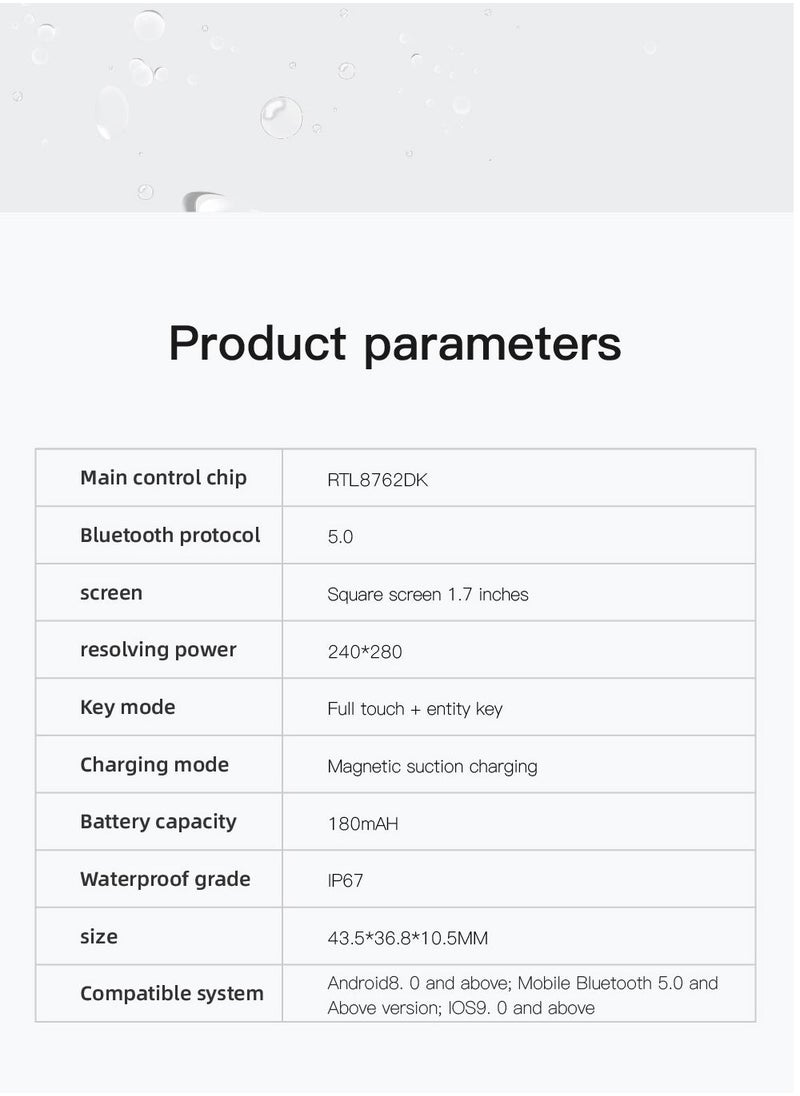 GULFLINK - GULFLINK Smart Watch for Android and iOS Phones Compatible with Apple iPhone, Samsung - Image 1