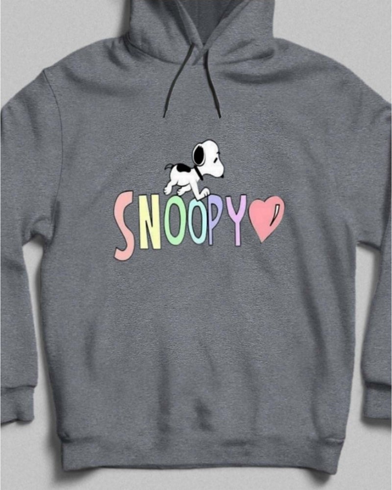 Hena - Snoopy's Loving World Hooded Sweatshirt White - Image 1