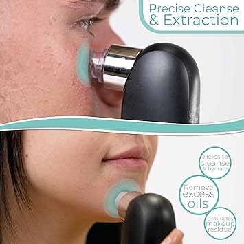 STYLPRO Hydro EXFOLIATOR Wireless Rechargeable Deep Pore Cleanser with Vacuum and Hydration Removes Dead Skin Clears Pores Boosts Hydration Removes Excess Oils and Makeup Residue - Image 4