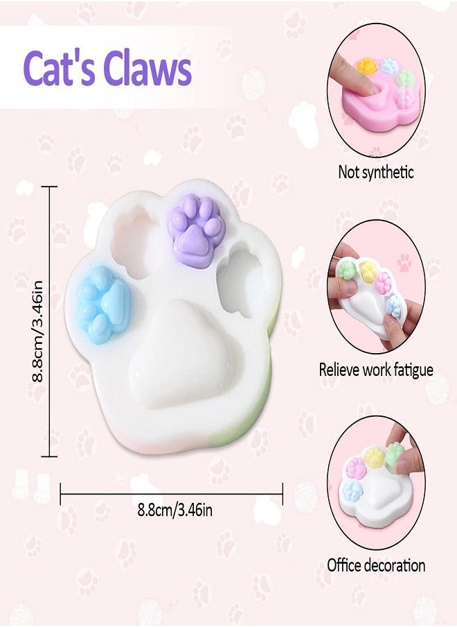 squishy Squishy Cat Paw Squeeze Toys Cute Sensory Stress Relieving Soft Squishy  - Image 2