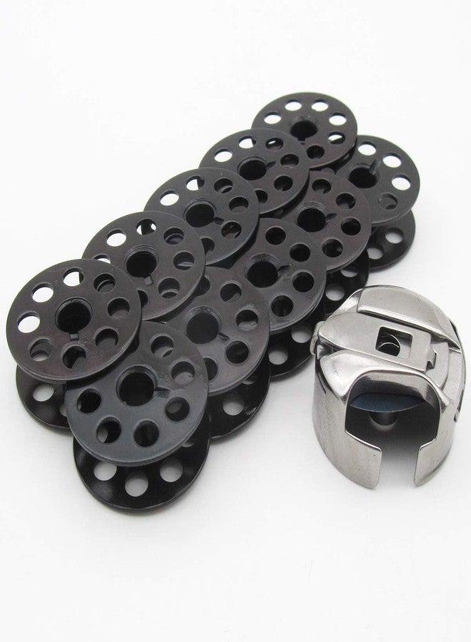 ckpsms Brand - #BC-DBM(2)-NBL1+18034B 10PCS Compatible with CONSEW 206RB,1PCS M Bobbin Case #18045 & 10PCS Bobbins #18034B - Image 1