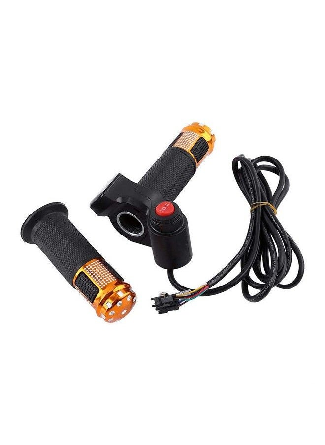 Throttle Grip Set 1 Pair 1284V 3 Speed Bike Throttle Grip Handlebar Left Right With Led Display Screen For Electric Bike Motorbike (Golden) - pzsku/Z8E4763D1479F6EDE27C2Z/45/_/1693985561/d4f1bdb1-b177-4093-a00d-0d27817ec9a5