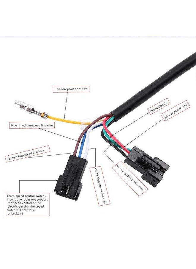 Throttle Grip Set 1 Pair 1284V 3 Speed Bike Throttle Grip Handlebar Left Right With Led Display Screen For Electric Bike Motorbike (Golden) - pzsku/Z8E4763D1479F6EDE27C2Z/45/_/1693985568/745dcc23-e8f2-45e8-abb2-5075cdd5247e