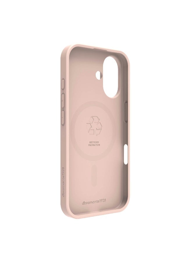 DBRAMANTE1928 جراب جرينلاند برو ماغسيف لهاتف آيفون 16 بلون الرمل الوردي - Image 2