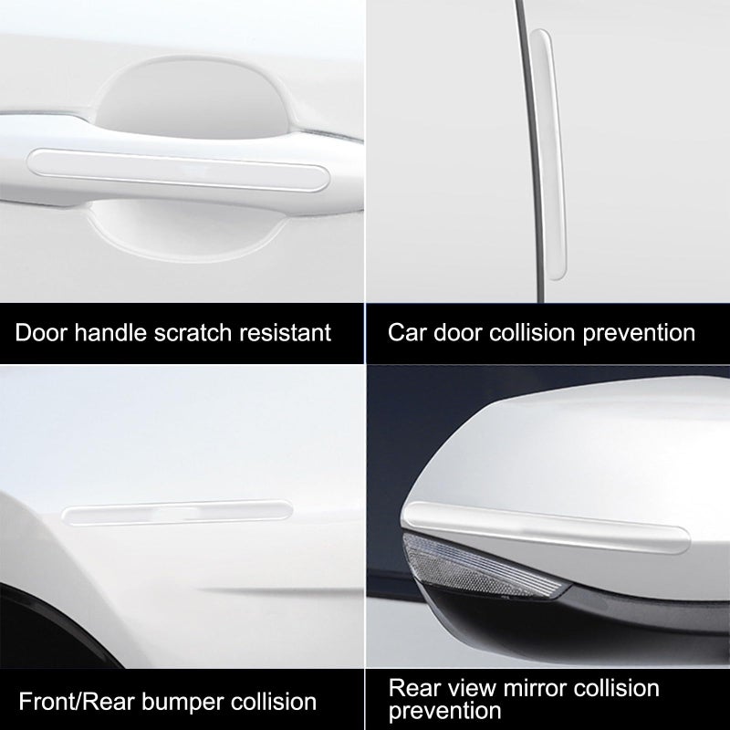 ridroid 14PCS Car Door Protector, Rearview Anti-Collision Bumper Trim Guard Sticker,Universal Anti-Scratch Guard Stickers Universal for Most Car Handle - Image 3