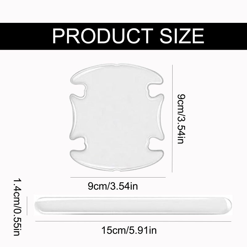 ridroid 14PCS Car Door Protector, Rearview Anti-Collision Bumper Trim Guard Sticker,Universal Anti-Scratch Guard Stickers Universal for Most Car Handle - Image 2