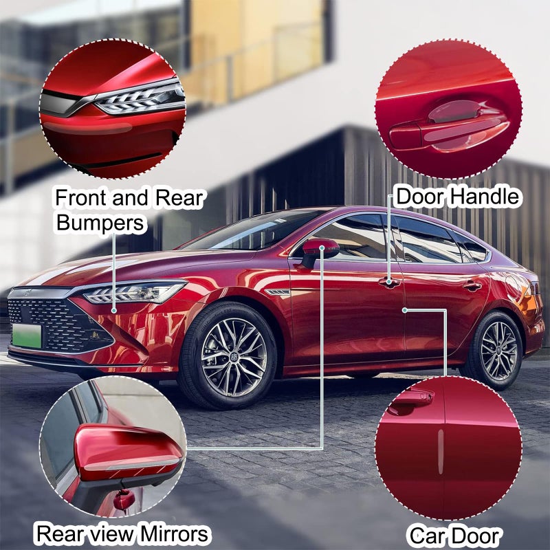 ridroid 14PCS Car Door Protector, Rearview Anti-Collision Bumper Trim Guard Sticker,Universal Anti-Scratch Guard Stickers Universal for Most Car Handle - Image 5
