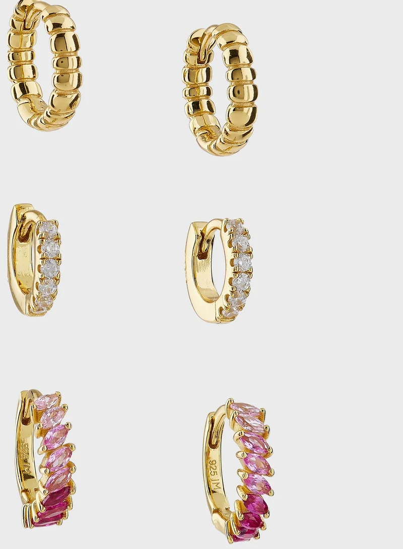 Jackie Mack Artic Huggies Earrings Sets