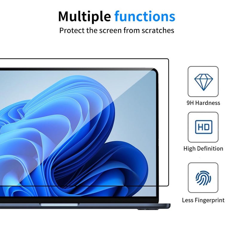 Saco High Definition Glossy Screen Protector for Lenovo Legion 5 16ACH6H | Lenovo Ideapad Slim 5 Pro 16 Inch | Lenovo Ideapad Slim 5 AI 16IMH9 Series 16 inch Laptop [16:10 Ratio], 9H Hardness - Image 3