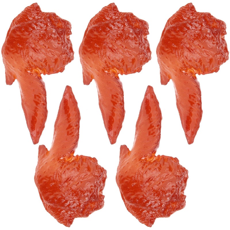 5Pcs Realistic Chicken Wing Food Props For Kitchen Display Home Party Decoration Photography - Image 2