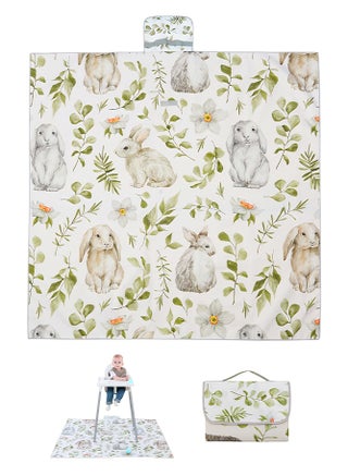 Baby Splat Mat for Under High Chair/ Arts/ Crafts, Waterproof and Washable Spill Mat, Portable Anti-Slip Floor Protector, 51*51inches, Bunny - pzsku/Z8E47BFC57CB8CC558B5AZ/45/_/1713203728/f0f48eee-5061-4163-9282-e8ac0b643f54