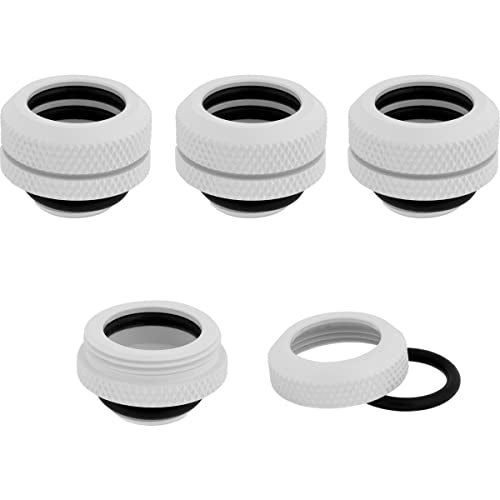 Corsair Hydro X Series XF Hardline 14mm OD Fitting Four Pack — White - Image 3