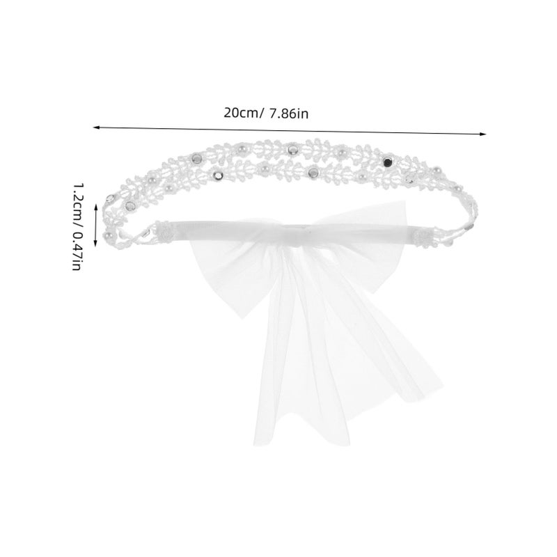 Solid Bowknot Hairband For Boys And Girls Kids Hair Accessories Photo Props - Image 3