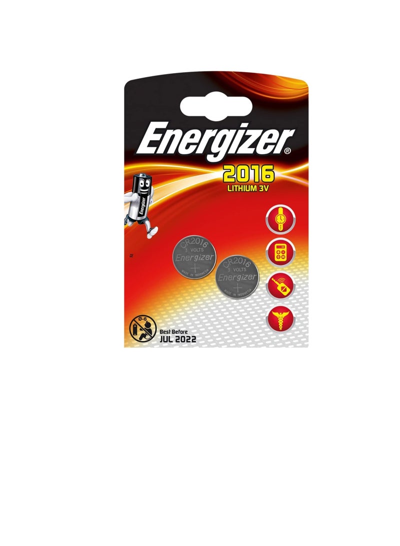 إنرجايزر كوين 3 فولت بطارية ليثيوم 2016 2 عبوة (2016) - Image 1