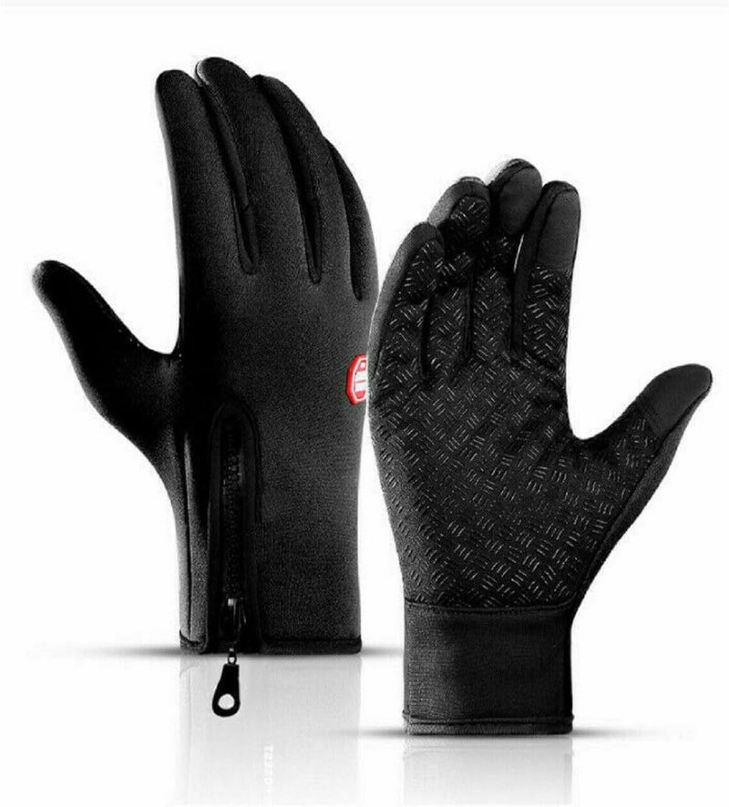 HYX Unisex Winter Gloves Waterproof Windproof Touch Screen Non-slip Grip for Driving Cycling Walking - Image 1