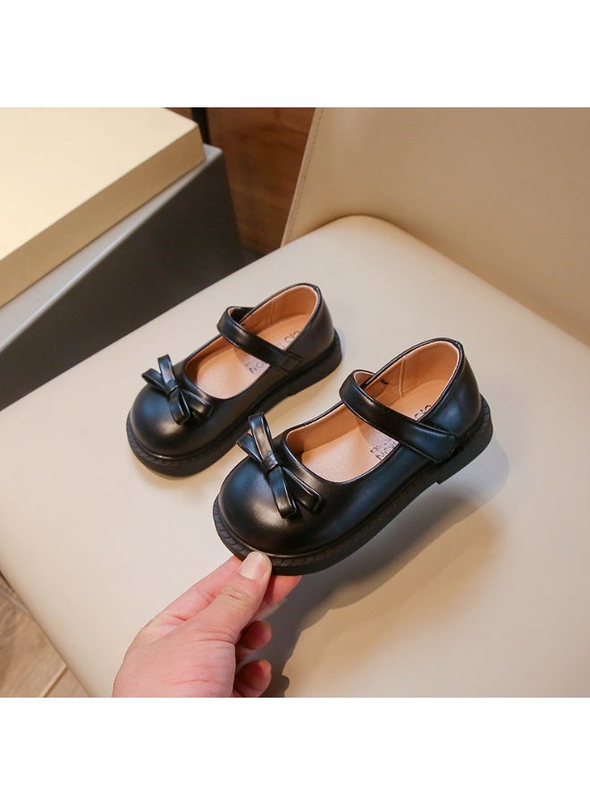 Shougu New Girls' Leather Shoes 