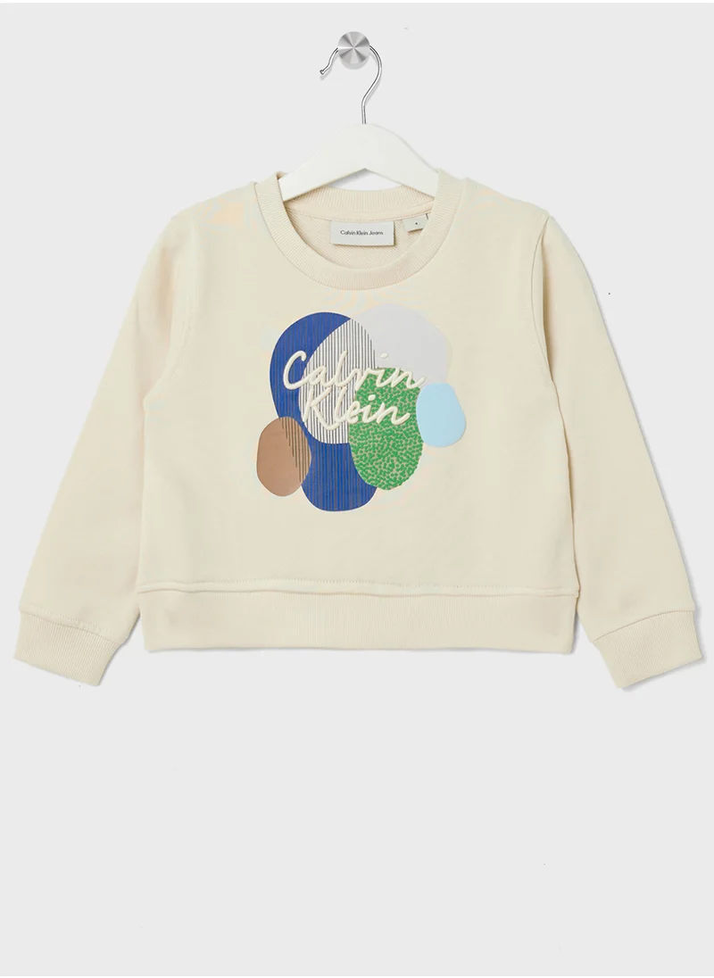 Calvin Klein Jeans Kids Graphic Logo Sweatshirt