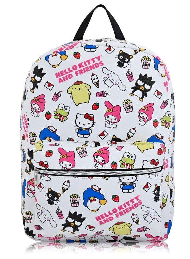 Fast Forward Sanrio Hello Kitty Backpack for Women, Men, Unisex | Cute PU Leather Large Hello Kitty and Friends Backpack Purse Shoulder Purse | Hello Kitty Bag and Hello Kitty Accessories - Image 1