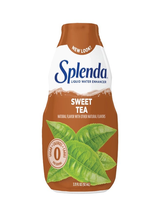 SPLENDA Liquid Water Enhancer Drops, Sugar Free, Zero Calorie, Natural Flavor, Concentrated Drink Mix, 3.11 Fl Oz Each Bottle (Sweet Tea, 1 Pack) - Image 1