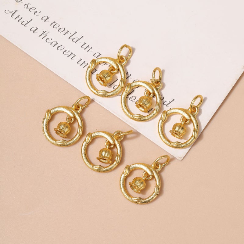 Lotus Gourd Charm for DIY Jewelry No. 14 garland lily of the valley 