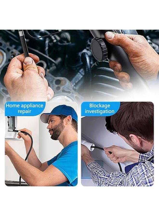 2M 6mm Endoscope Inspection Camera Flexible 360 Degree Articulating Borescope Adjustable LED - Image 5