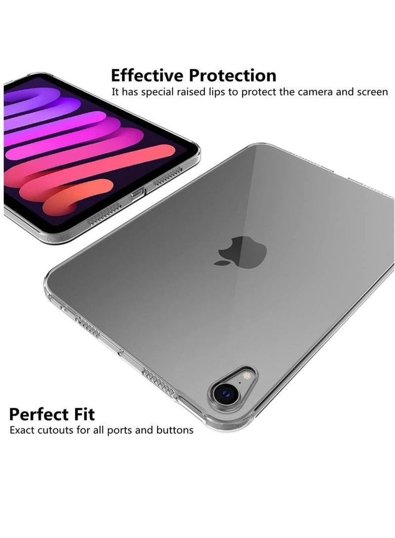 Case Compatible with iPad Mini 6 Clear Case, Ultra-Thin Transparent Soft TPU Back Cover Flexible Protective Skin Case for 8.3" iPad Mini 2021 6th Generation - Image 5
