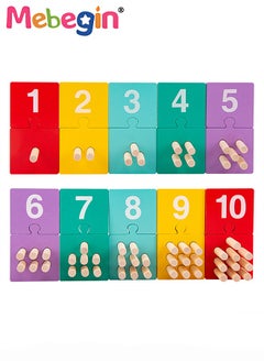 Peg Number Board Toys, Wooden Counting Toys with 55 Pegs Math Manipulatives, Math and Numbers Preschool Educational Toy Gift for Kids Age 3+