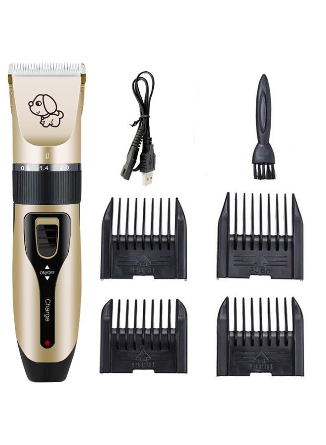 Yolu Electrical Pet Clipper Professional Grooming Kit, Low Noise High Power Rechargeable Hair Trimmers For Dogs And Cats  - Image 1