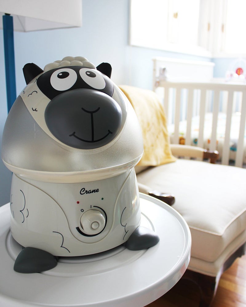 Crane Adorables Ultrasonic Humidifiers for Bedroom and Baby Nursery, 1 Gallon Cool Mist Air Humidifier for Large Room or Kid's Room, Humidifier Filters Optional, Sheep - Image 3