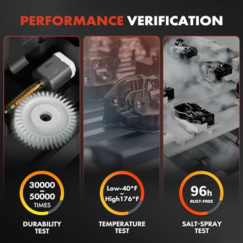 A-Premium مجموعة مشغل قفل باب السائق الأمامي A-Premium 69040-0C010 مشغل قفل باب الطاقة الأمامي الأيسر متوافق مع تويوتا تاكوما 1998 1999 2000 2001 2002 2003 2004 - Image 3