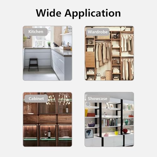 MTRoyaldia 10 Pieces Heavy Duty Shelf Support, Mounting Brace Fixing Glass Wood Shelf Bracket, Shelf Pegs Shelf Brackets for Kitchen Cabinet Book Shelves, Round Bracket Pins - Image 4