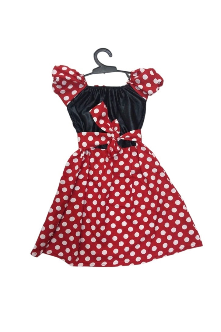 Minnie Mouse Costume Dress with Headband – Size M for Ages 4 to 6 Years - Image 2