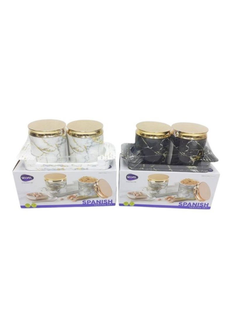 SELVEL Spanish Style Kitchen Jars Set
