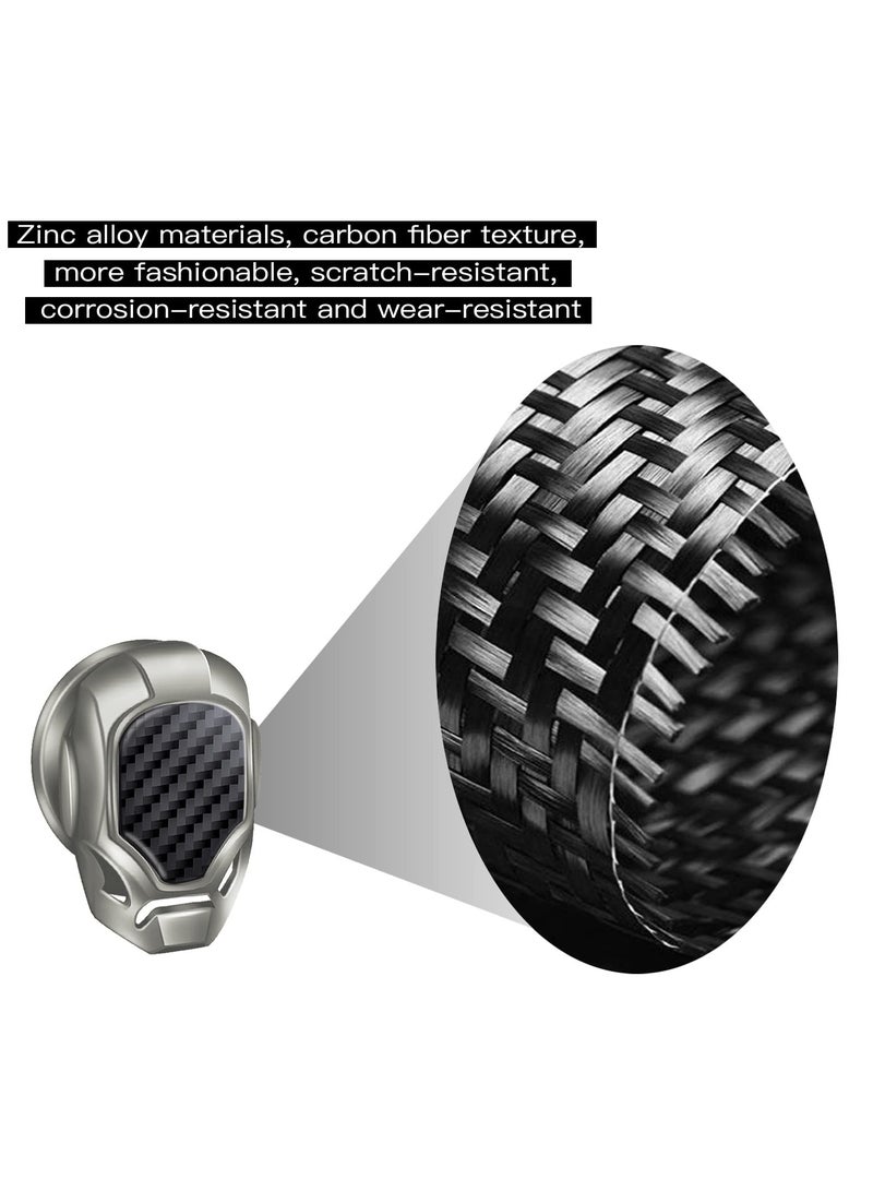 SYOSI Start Button Cover for Car, Engine Push Start Stop Button Protective Cover Decoration, Car Interior Modification Accessories Push to Start Cover Beige - Image 2