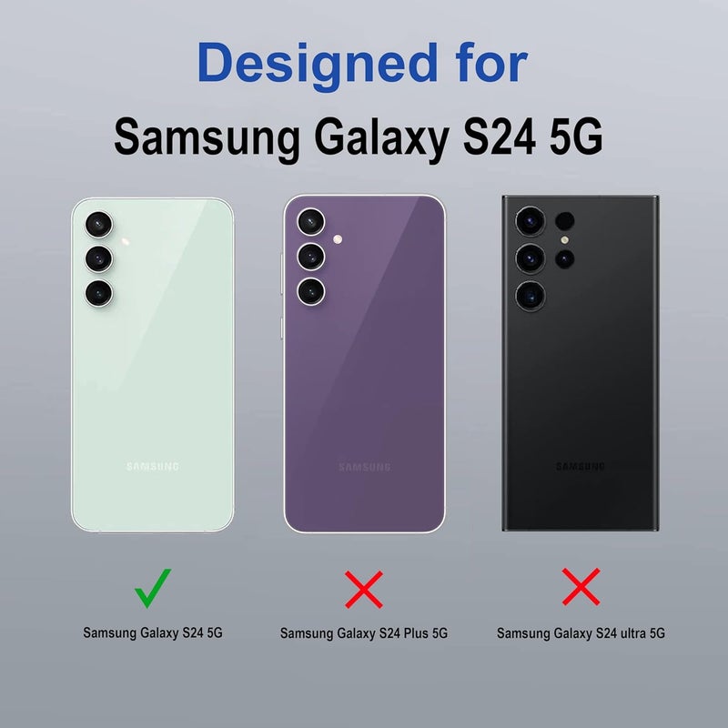 ZAPCASE غطاء خلفي لجهاز سامسونج جالاكسي S24 5G | متوافق مع غطاء خلفي لجهاز سامسونج جالاكسي S24 5G | غطاء خلفي مقاوم للخدوش | أحمر نبيذي - Image 2