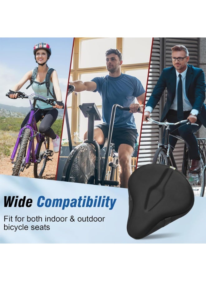 Bike Seat Cushion - Gel Padded Bike Seat Cover for Men Women Comfort, Extra Soft Exercise Bicycle Seat Compatible with Outdoor & Indoor (Size : LARGE) - Image 5