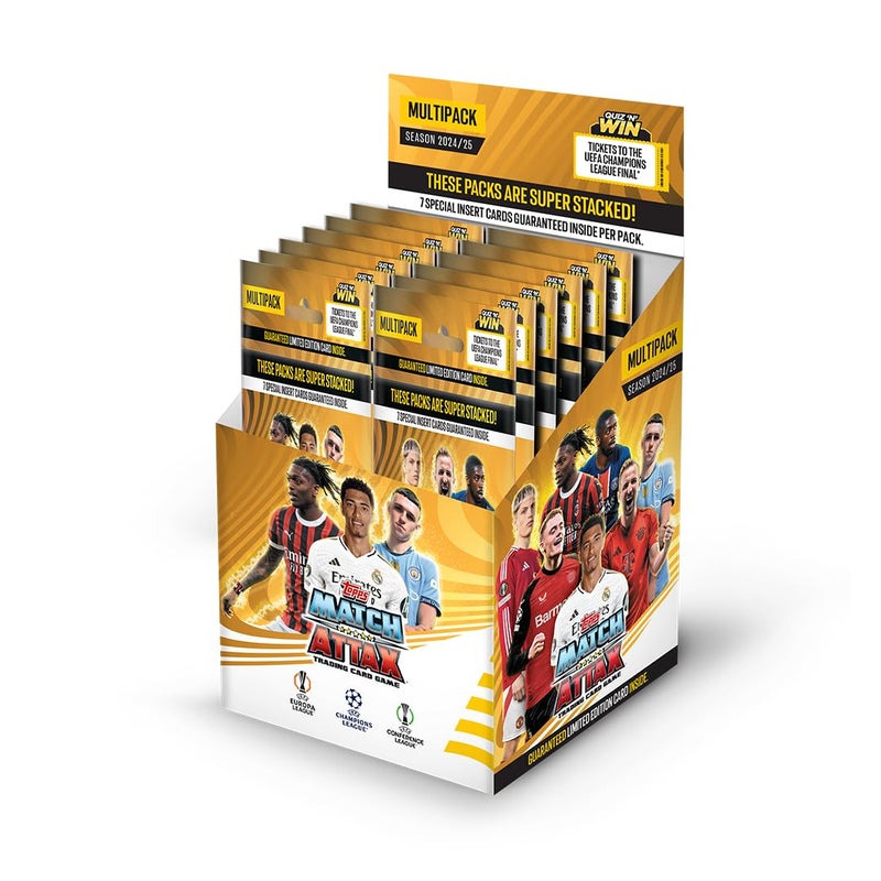 Topps لعبة بطاقات التداول وجمع بطاقات دوري أبطال أوروبا 24/25 (عبوة من 12) - Image 1
