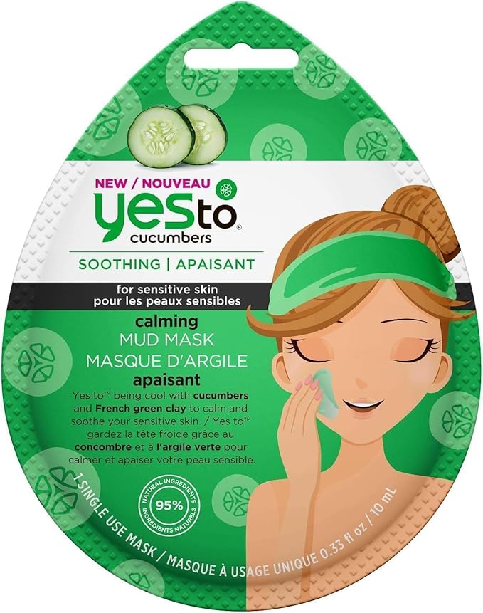 Yes To Cucumbers Mud Mask wtray 6 x 10ml - Image 1