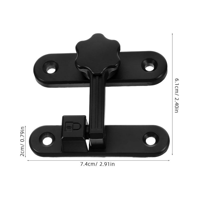 Sewroro Interior Door Latch Barrel Bolt Slide Lock with Screws Anti-Theft Security Latch Push Pull Lock for Hotel Brown Zinc Alloy - Image 3