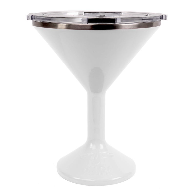 ORCA Tini 13oz Stainless Steel Martini Glass  Temperature Insulated Tumbler for Every Outdoor Picnic Poolside Beach  Patio Party  Pearl